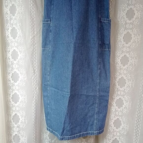 VTG MATCH MADE IN U.S.A WOMEN DENIM DRESS SIZE M - Picture 9 of 16